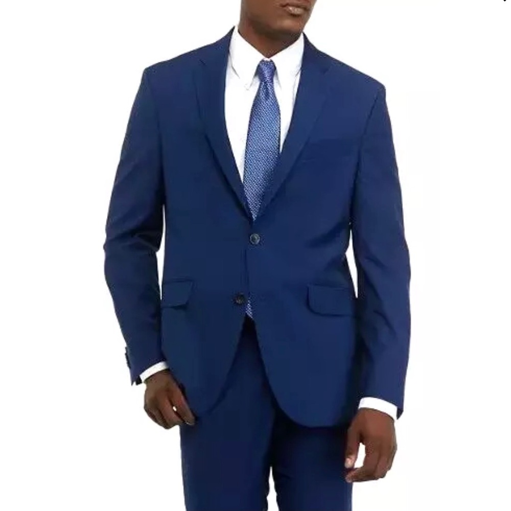 Kenneth Cole Reaction Mens Jacket Size 36 Regular Blue Blazer Suit Separate New